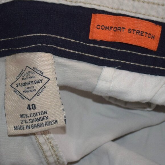 ST. JOHN'S BAY Men's Sz 40 COMFORT ! STRETCH WAIST Cargo Shorts - EXCELLENT - Picture 2 of 6